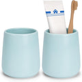 Bathroom Tumbler Cup Ceramic 2Pcs 13.5oz Reusable Toothbrush Cup 400ml by UHEYHOME