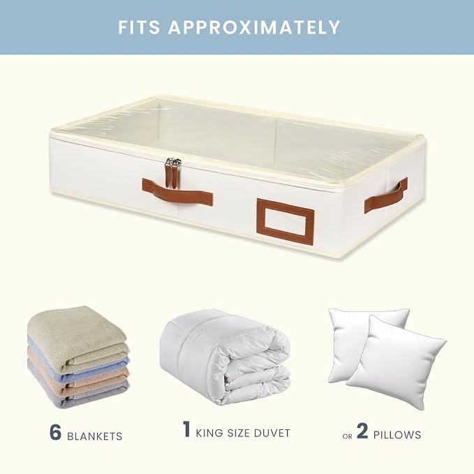 OrganiHaus Under Bed Storage Containers, Bedroom Storage and Organization Bins - Image 7