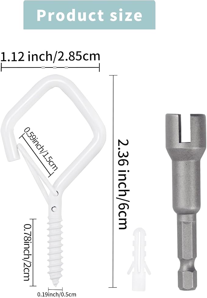 35PCS Eye Screw Hooks for Hanging Heavy Duty - Image 5