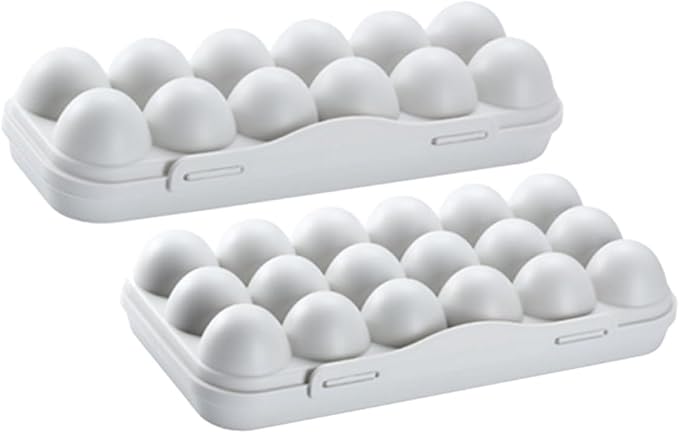 Angoily 2pcs Egg Organizer Container by Angoily