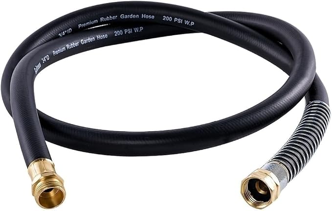 Leader Garden Hose 5ft x 3/4", Heavy Duty Short Water Hose, Male to Female by Guitrees