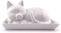 Adorable Cat Ceramic Butter Dish by Kwirkworks