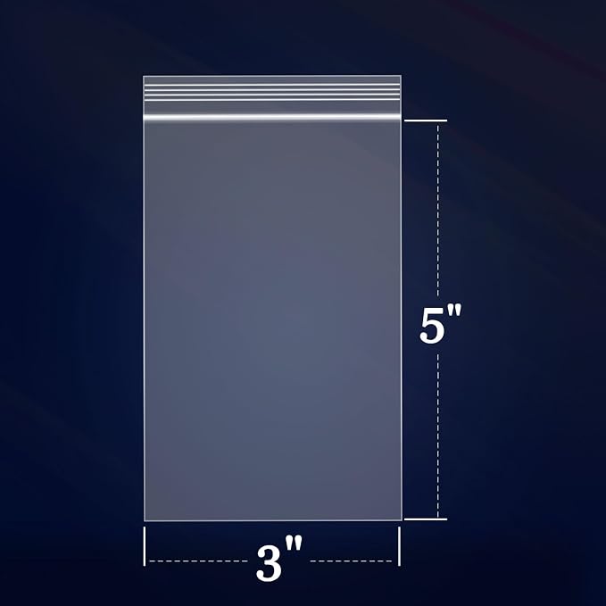 iMailer - 500 Count - 3" x 5" Small Zip Bags - Plastic Zip Poly Bags 2 Mil - Image 2