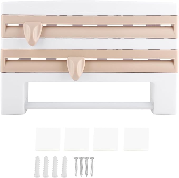 GOTOTOP Kitchen Cling Film Holder, WallMounted Organizer - Image 6