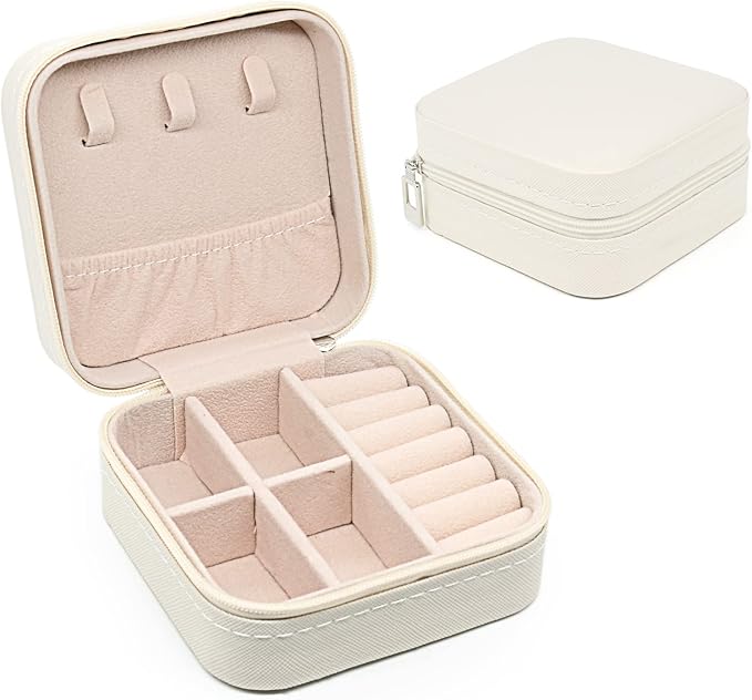 KEINE MARKE Small Jewelry Box, Travel Portable Jewelry Case - Image 9