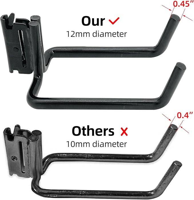 2 Pack E-Track Heavy Duty Shovel Hanger - Image 2