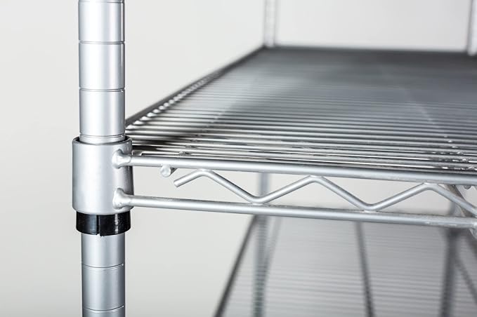 Omega 24" Deep x 30" Wide x 74" High 3 Tier Gray Starter Shelving Unit - Image 6