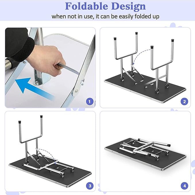46" Dog Grooming Table Foldable Pet Grooming Tables - Image 6