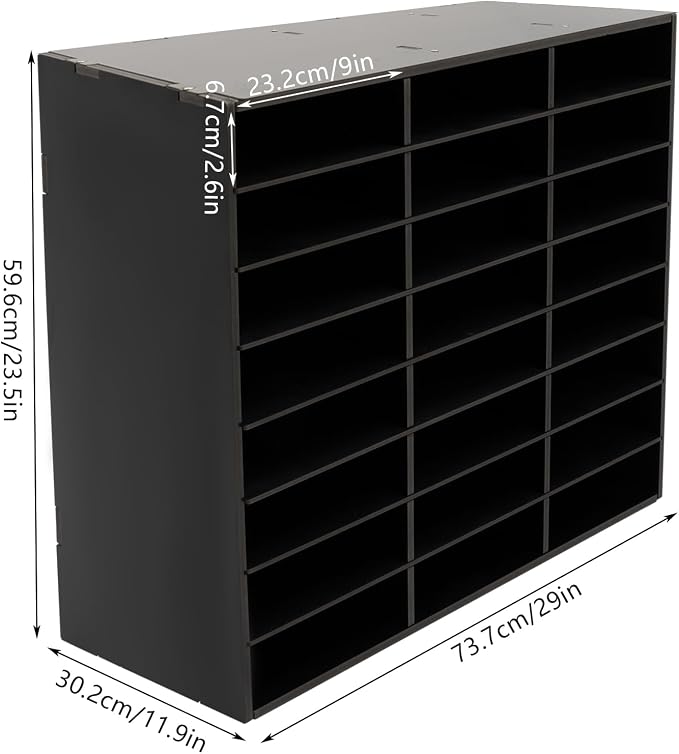 Mail Sorter Organizer, 24 Compartments Mailbox - Image 6