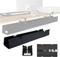 No Drill Under-Desk Cable Management Tray, Desktop Cable Organizer, Fabric by BGGJJ