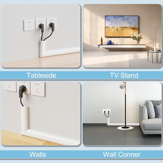 78" Side Buckle Cable Hider Cords, Extension Cord Covers - Image 9