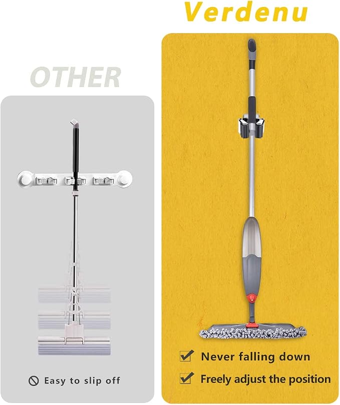 Verdenu 25 Pack Broom Holder Wall Mount, Mop and Broom Holder Wall Mount - Image 4