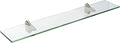 Spancraft Glass Falcon Glass Shelf, Brushed Steel, 8 x 33 by Spancraft