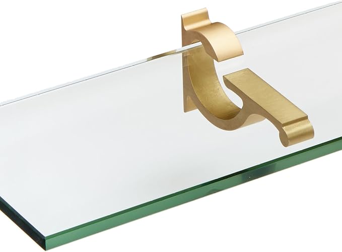 Spancraft Glass M-4.75x30-Brushed Bronze Monarch Glass Shelf, Brushed Bronze - Image 2