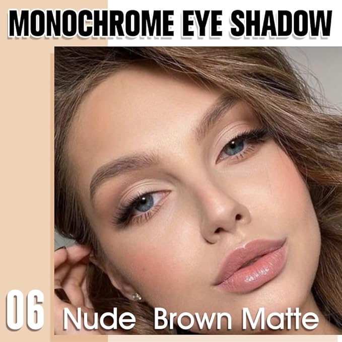 Light Nude Single Matte Eyeshadows Makeup, Neutral Powde Eye Shadow - Image 2