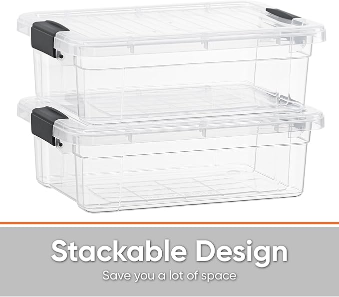 Superio Clear Plastic Storage Bins - Image 4