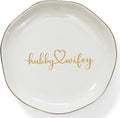 HOME SMILE Wifey Hubby Ring Dish, Unique Wedding Gifts by HOMESMILE
