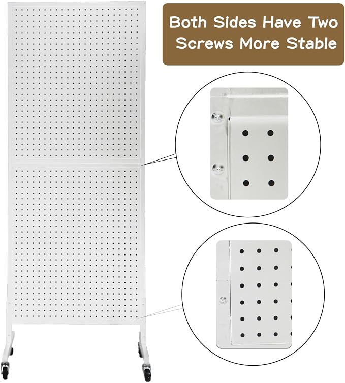 Eastern Tree Metal Pegboard Display Stand 2'x 5' - Image 3