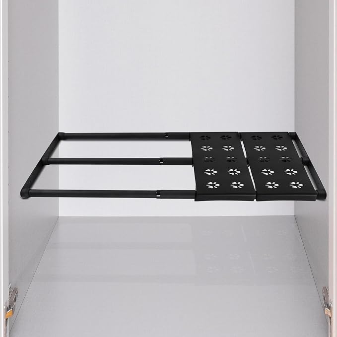 Expandable Closet Shelf, 16-53 Inches Metal Closet Rod Organizers and Storage - Image 9