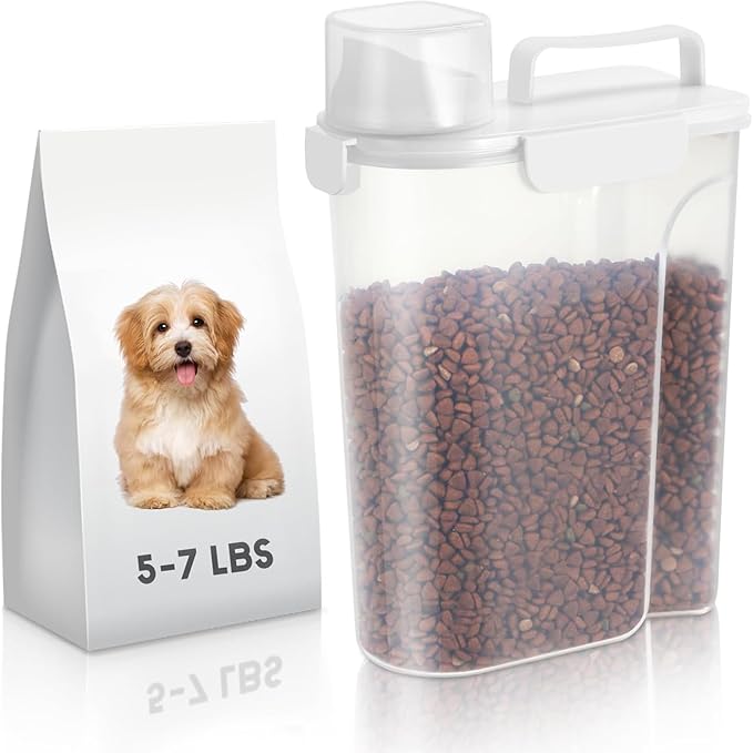 5-7Lbs Dog Cat Food Storage Container by LEAWALK