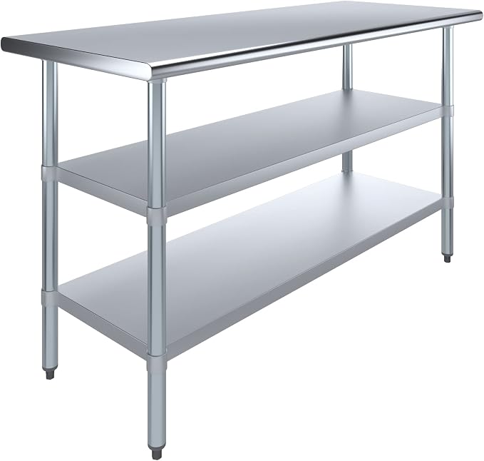 AmGood Stainless Steel Work Table by AmGood