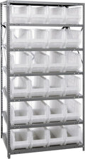 Quantum Storage Systems 2475-951CL Solid Heavy Duty 7 Shelves 24 Hulk Clear by QuantumStorageSystems