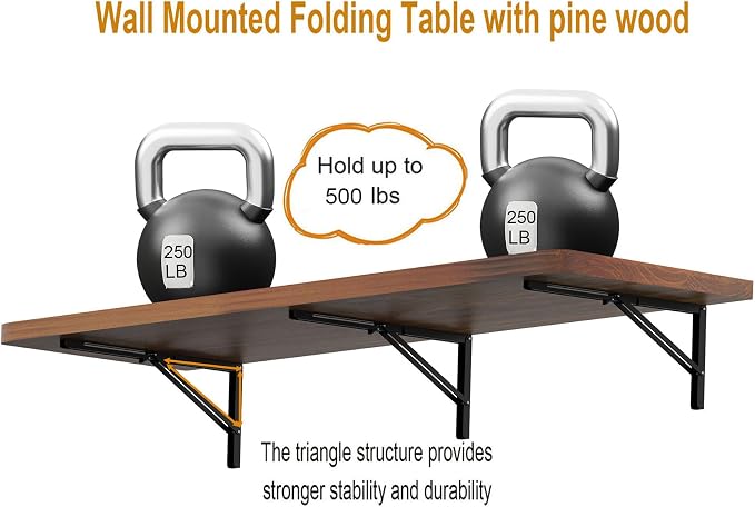 IAE Floating Wall Mounted Folding Table Desk - Image 4