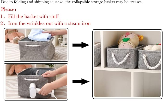 combocube 11.8 x 7.8 x 5.1 Inch Fabric Storage Bins - Image 6
