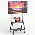 ZHOOGE Mobile TV Cart with 2-Tier Shelf by ZHOOGE