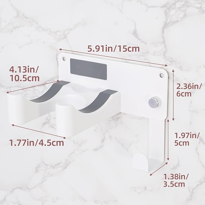 Hair Dryer Holder, Aluminum Alloy Blow Dryer Holder - Image 5