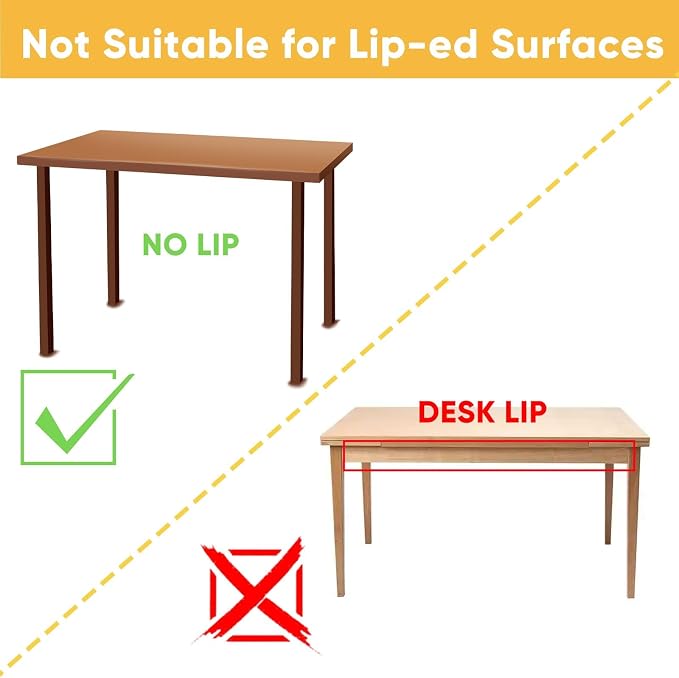 4 Pack Under Desk Hanging Shelf Drawer Organizer, Attachable Plastic Hidden - Image 7