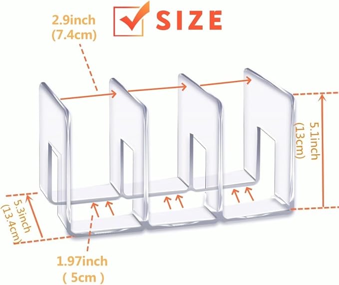 YAGELI Clear Acrylic Purse/Handbag Organizer - Image 3