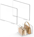 Bag Purse Organizer Accessories: 2-Dividers Plastic Clutch Dividers by SortNStore