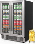 Beverage Refrigerator Cooler, 190 Can Mini Fridge Glass Door by Unknown