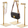 Gold Purse Display Stand, 3 Pack Heavy Duty Stainless Steel Handbag Stand by KKAIDIYIN