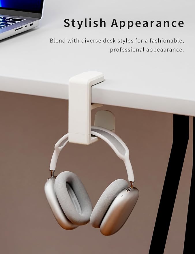 Headphone Hook - Under Desk Headphone Holder - Image 4