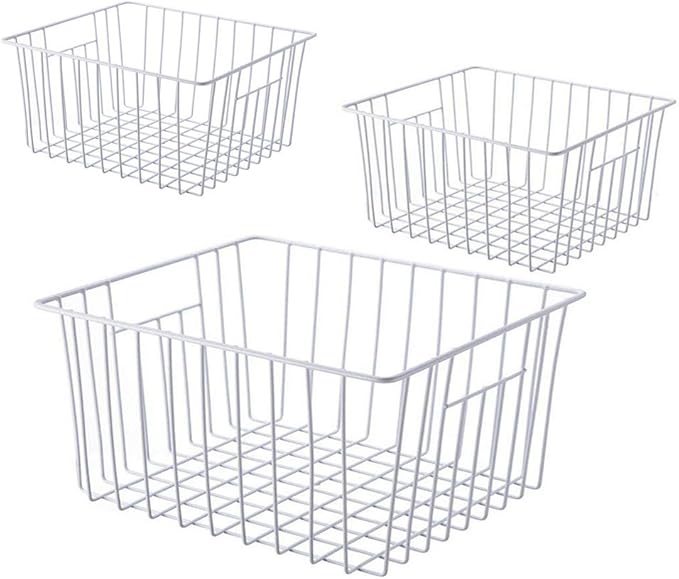 Freezer Wire Baskets, Kitchen Storage Organizer Bins by Y.Z.Bros