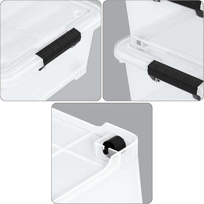 20 Quart Clear Under Bed Storage Box - Image 3