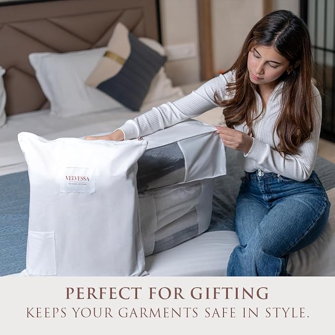 Cashmere Sweater Storage Bags | PACK OF 2 |Breathable & Washable Sweater - Image 5