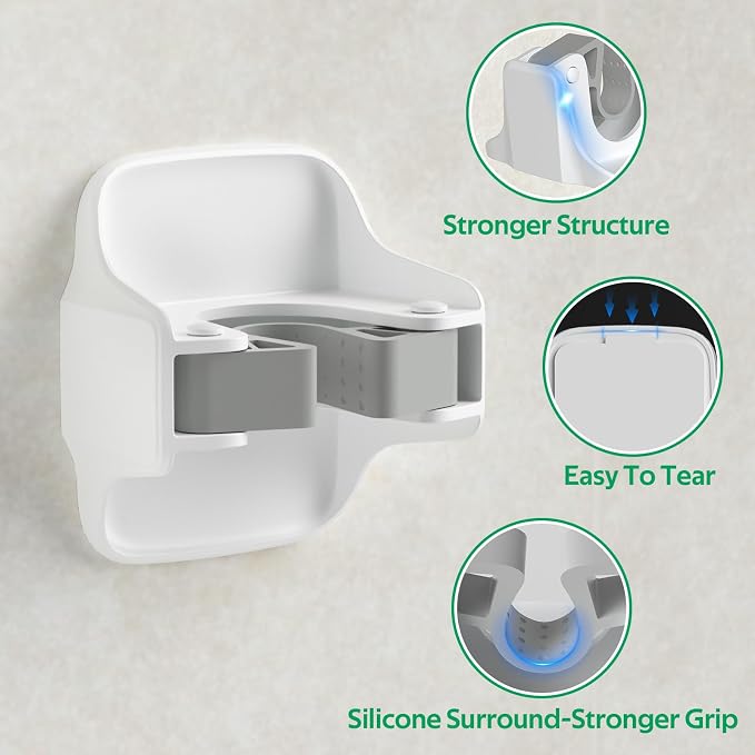 reliahom 5 Pack Broom Holder Wall Mount Mop Grippers No Drilling Self Adhesive - Image 3