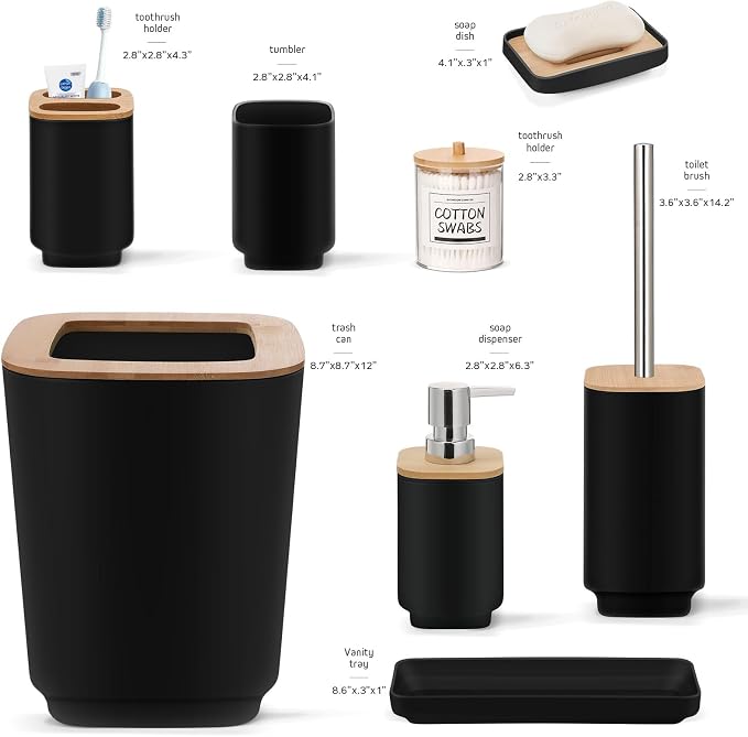 Bathroom Accessories Set, 24 Pieces Bathroom Accessory Set - Image 5