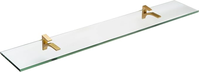 Spancraft Glass C-4.75x24-Brushed Bronze Cardinal Glass Shelf, Brushed Bronze by Spancraft