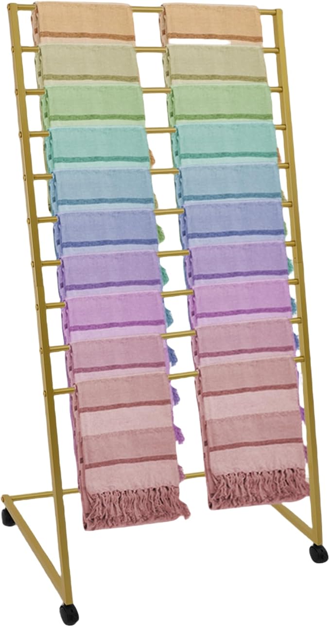 Scarf Organizer, Scarf Display Stand, 10 Tier Metal Scarf Holder Organizer by MARTEXBUY