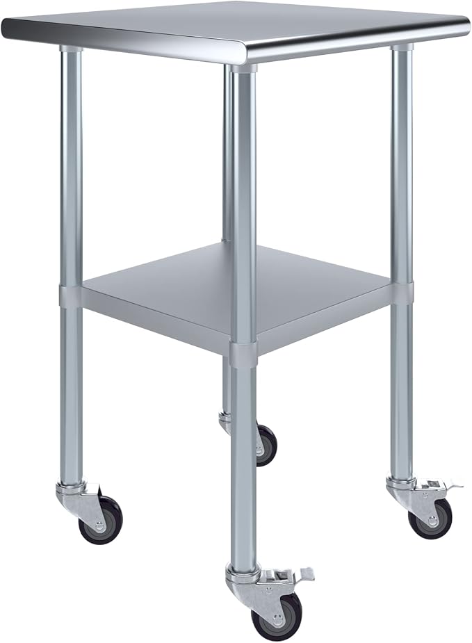 AmGood 24" Long x 24" Deep Stainless Steel Table by AmGood
