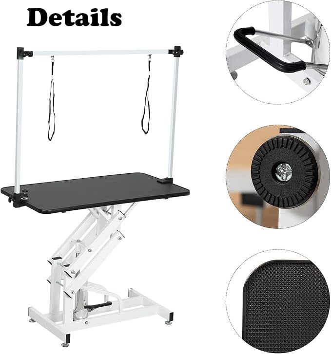Hydraulic Dog Pet Grooming Table, 42 Inch Heavy Duty Z Lift Structure - Image 5