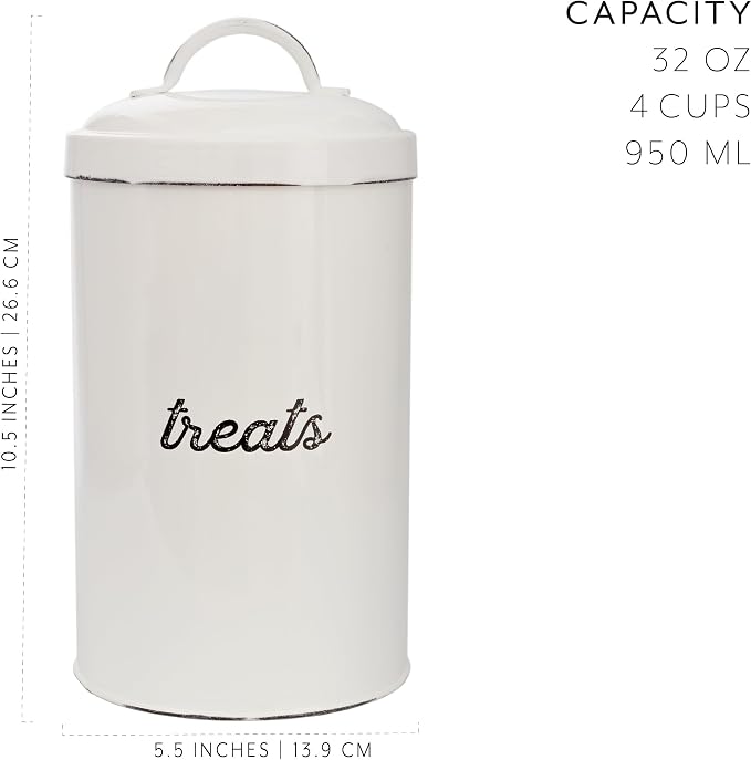 AuldHome Design Enamelware Dog Treat Jar - Image 6