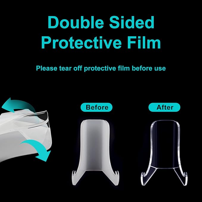 Boloyo Flat Back Acrylic Plate Display Stand, 6 Inch 2PC Clear Acrylic Display - Image 8