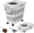 25–28 Lbs Airtight Collapsible Dog Food Storage Container by Unknown