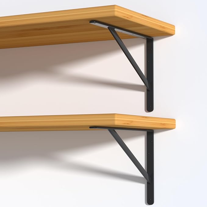 32 Pack L11 x H 8" Black Heavy Duty Shelf Brackets - Image 6