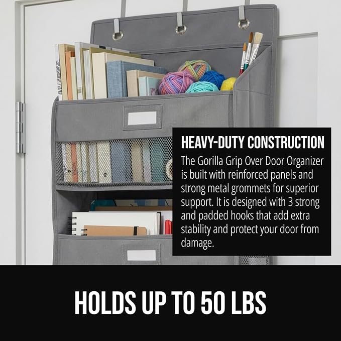 GORILLA GRIP Large Capacity Closet Organizer, 5 Deep Shelves, Holds 50lbs - Image 3